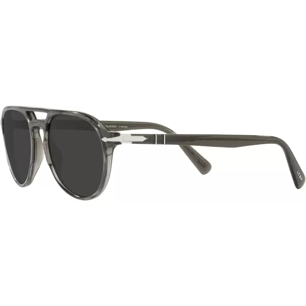 Persol PO3235S Aviator SunglassesSmoke OpalDark Grey Polarized