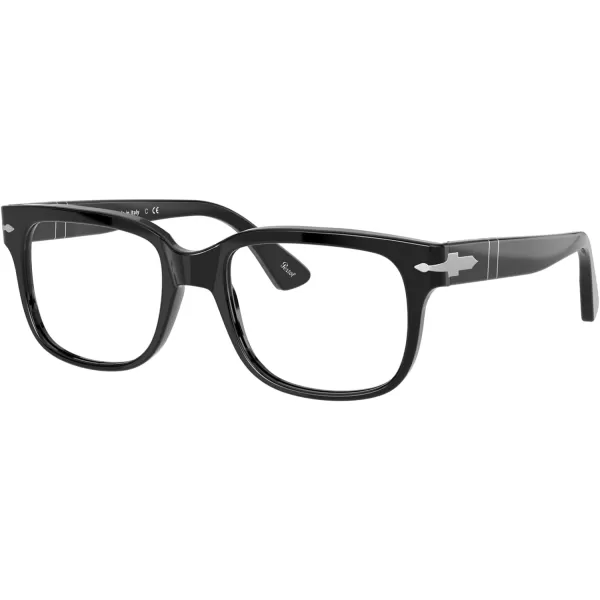 Persol PO3252V Square Prescription Eyewear FramesBlackDemo Lens