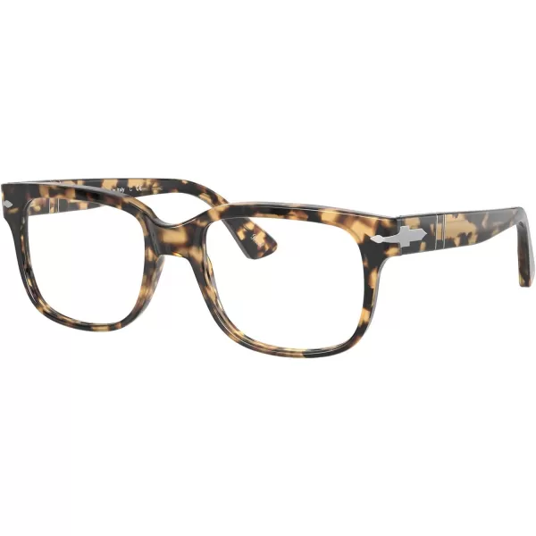 Persol PO3252V Square Prescription Eyewear FramesBrownBeige TortoiseDemo Lens