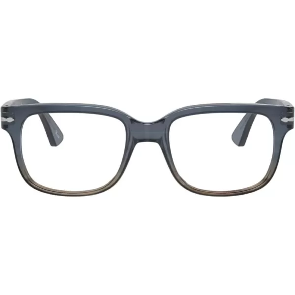 Persol PO3252V Square Prescription Eyewear FramesGradient Grey StripedDemo Lens