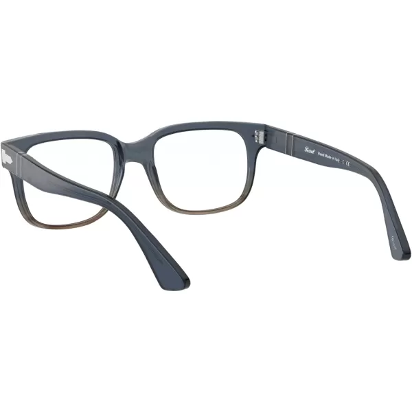 Persol PO3252V Square Prescription Eyewear FramesGradient Grey StripedDemo Lens