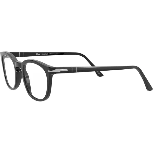 Persol PO3258V Round Prescription Eyewear FramesBlackDemo Lens