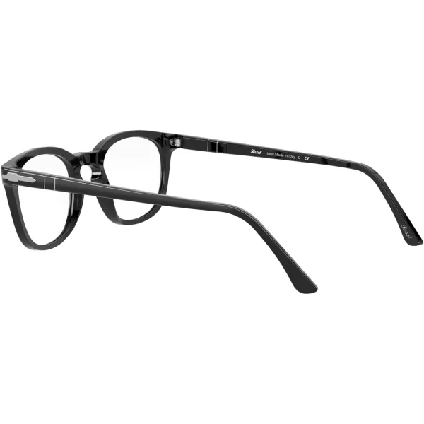 Persol PO3258V Round Prescription Eyewear FramesBlackDemo Lens