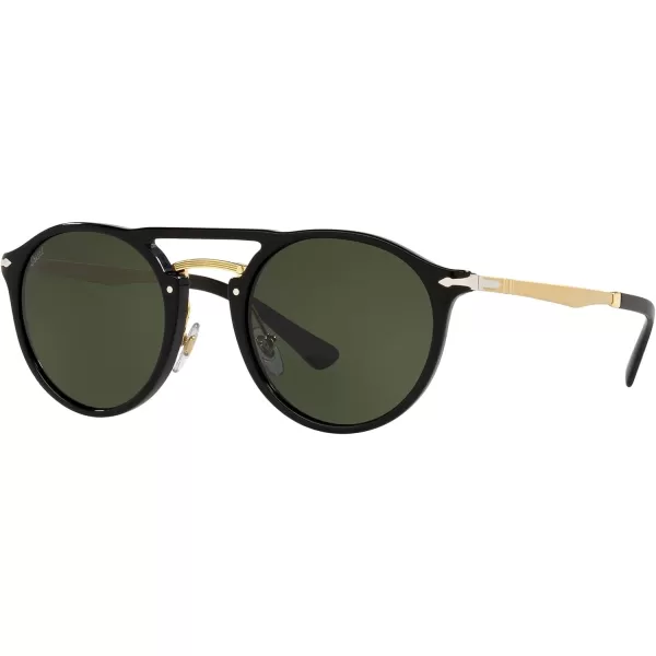 Persol PO3264S Round SunglassesBlackGold