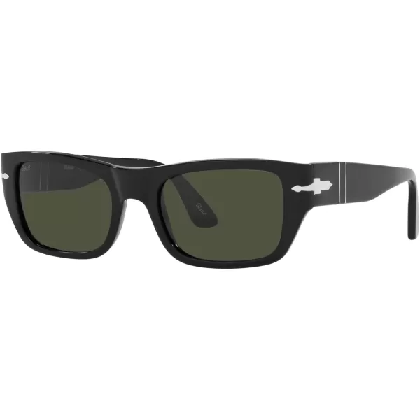 Persol PO3268S Rectangular SunglassesBlackGreen