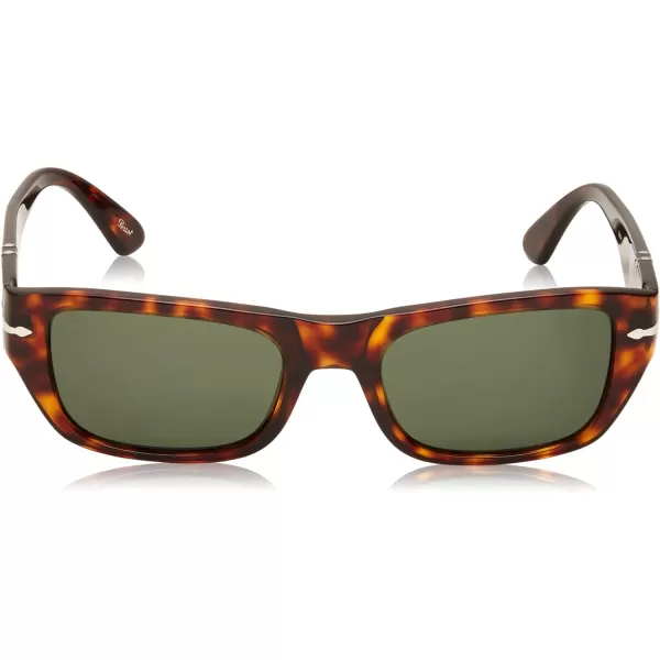 Persol PO3268S Rectangular SunglassesHavanaGreen