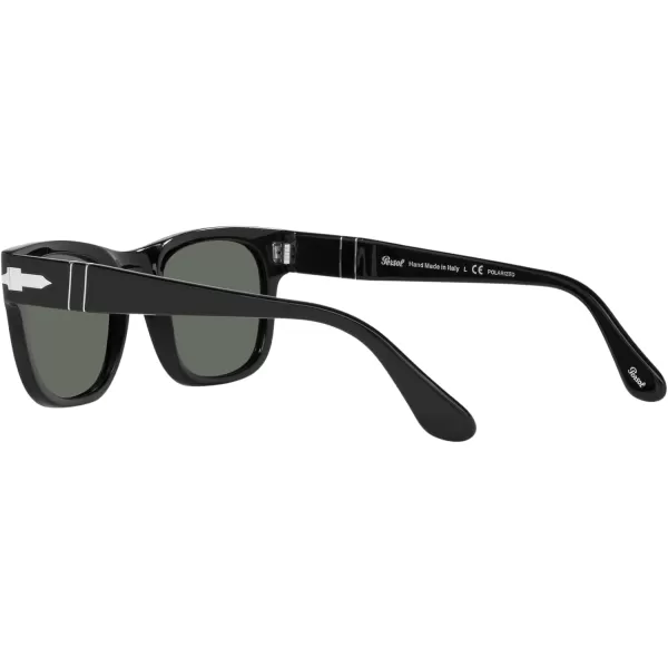 Persol PO3269S Square SunglassesBlackGreen Polarized