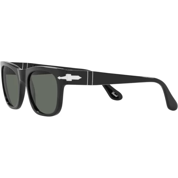 Persol PO3269S Square SunglassesBlackGreen Polarized