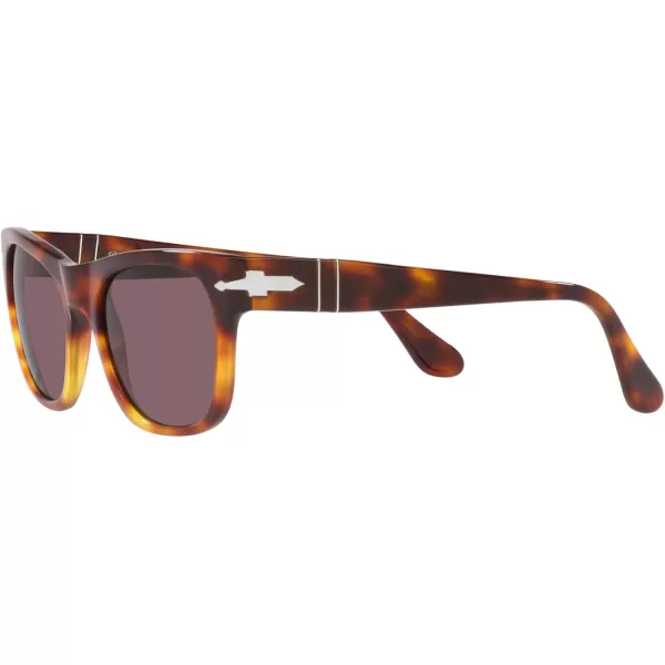 Persol PO3269S Square SunglassesDark TortoiseLight TortoiseDark Violet Polarized