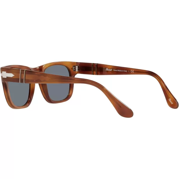 Persol PO3269S Square SunglassesTerra Di SienaLight Blue