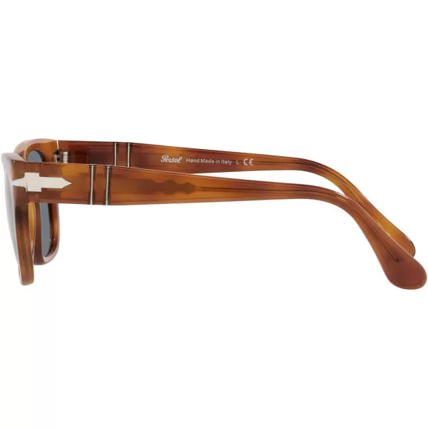 Persol PO3269S Square SunglassesTerra Di SienaLight Blue