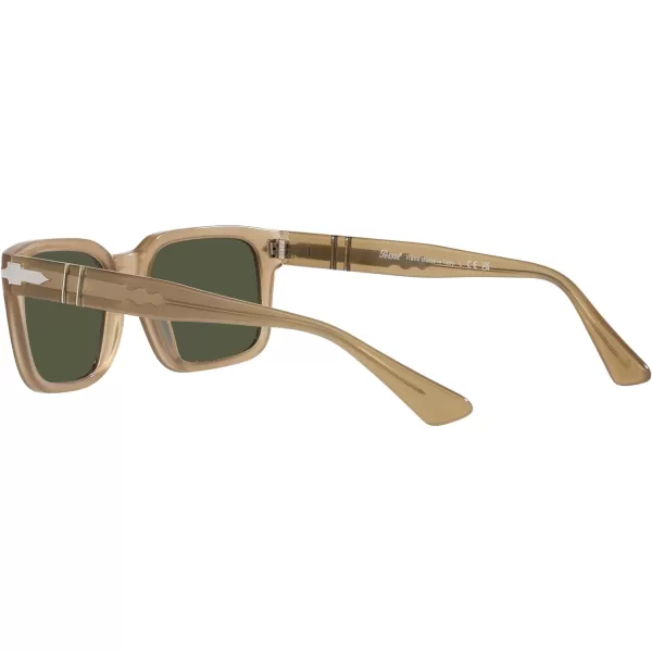 Persol PO3272S Rectangular SunglassesBeige OpalGreen