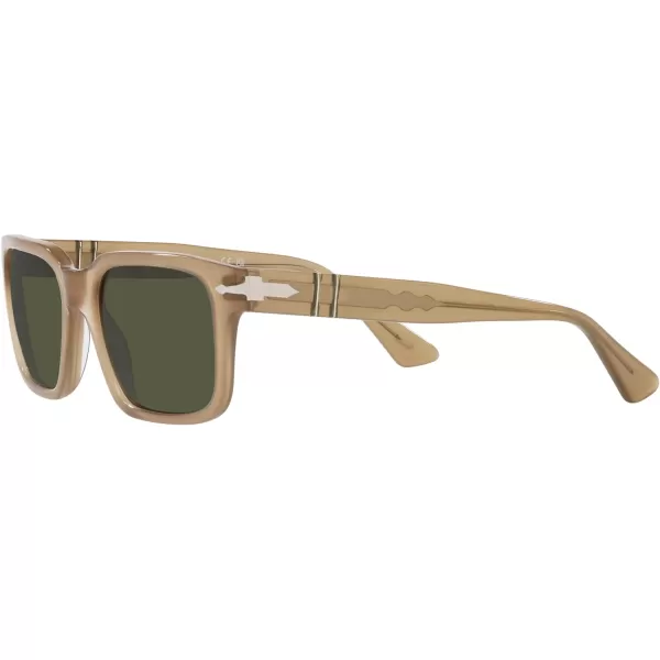 Persol PO3272S Rectangular SunglassesBeige OpalGreen