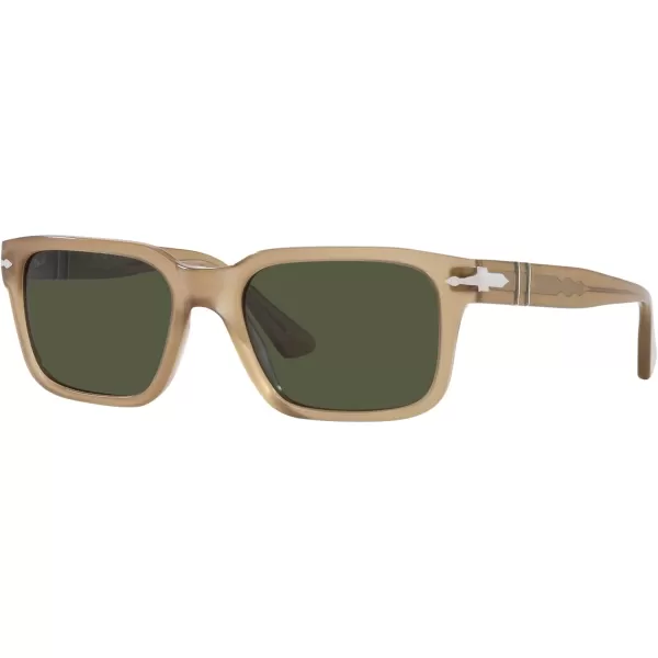 Persol PO3272S Rectangular SunglassesBeige OpalGreen