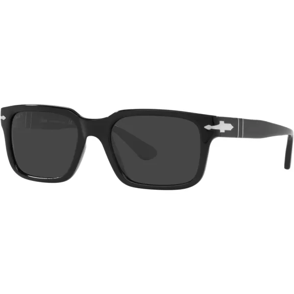 Persol PO3272S Rectangular SunglassesBlackDark Grey Polarized