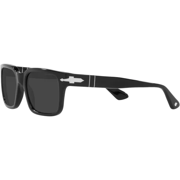 Persol PO3272S Rectangular SunglassesBlackDark Grey Polarized