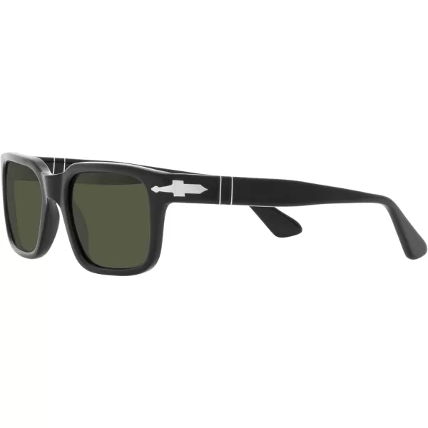 Persol PO3272S Rectangular SunglassesBlackGreen