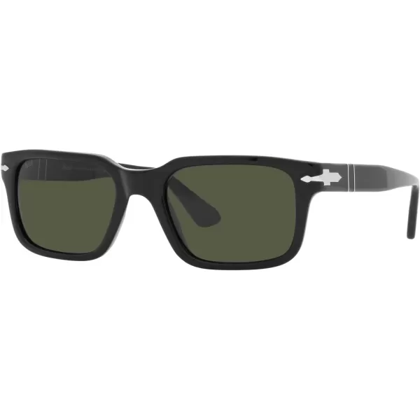 Persol PO3272S Rectangular SunglassesBlackGreen