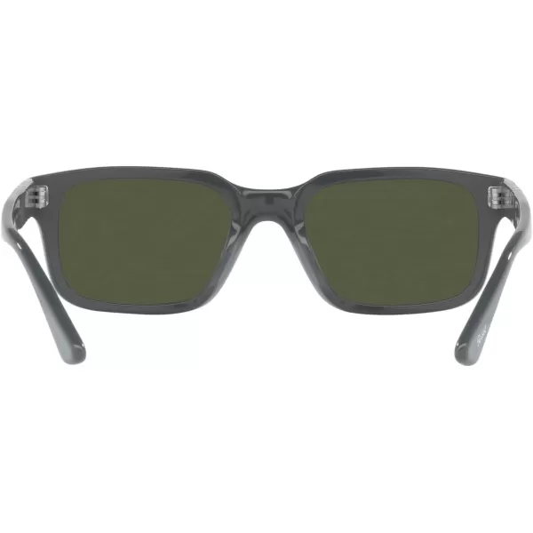 Persol PO3272S Rectangular SunglassesFull GreyGreen