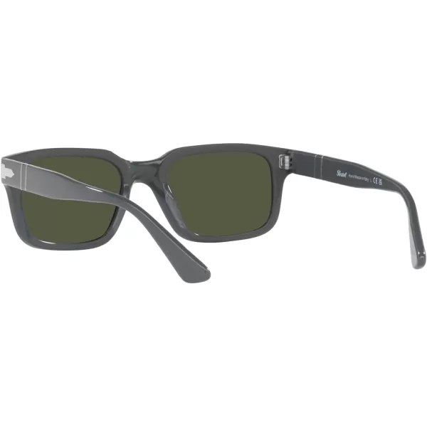 Persol PO3272S Rectangular SunglassesFull GreyGreen