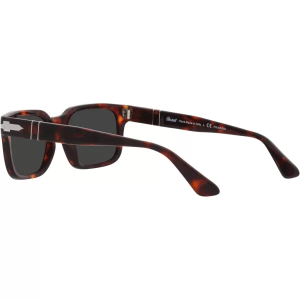 Persol PO3272S Rectangular SunglassesHavanaPolarized Black