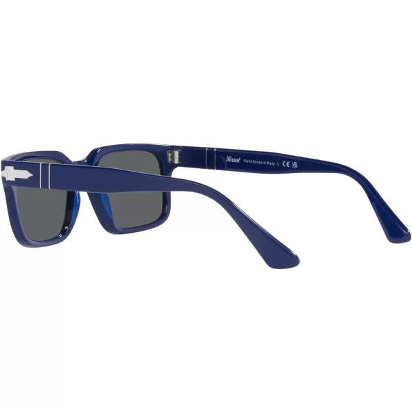 Persol PO3272S Rectangular SunglassesSolid BlueDark Grey