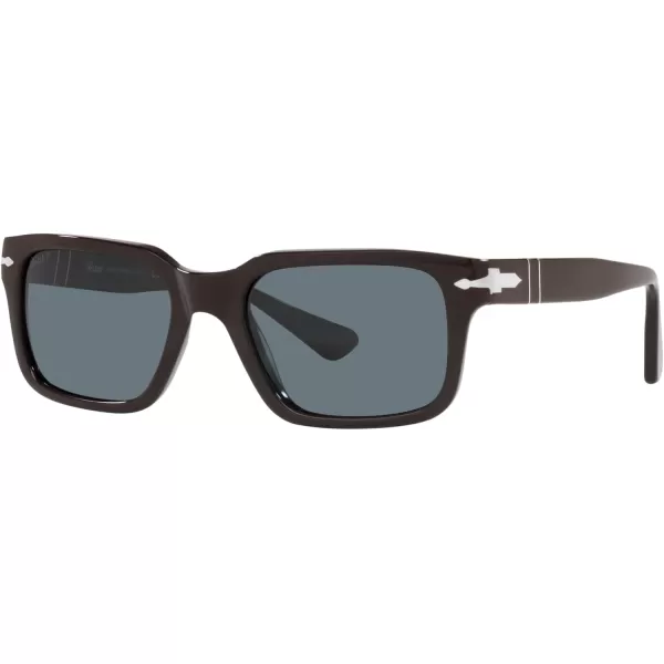 Persol PO3272S Rectangular SunglassesSolid BrownDark Blue Polarized