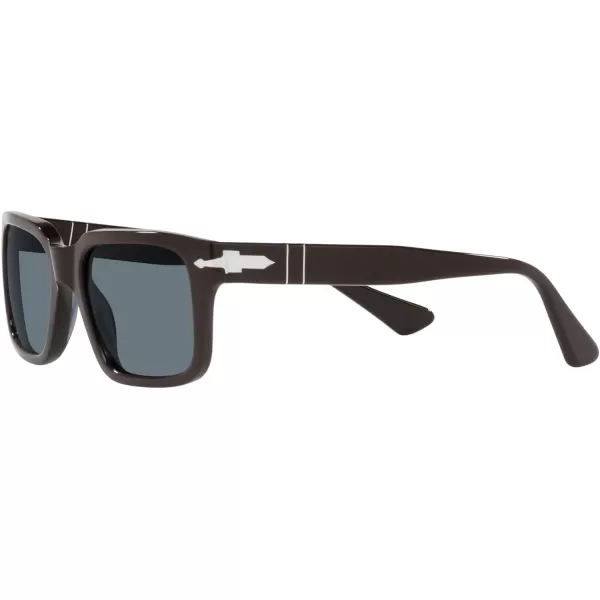 Persol PO3272S Rectangular SunglassesSolid BrownDark Blue Polarized