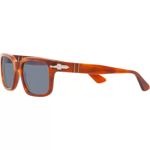 Persol PO3272S Rectangular SunglassesTerra Di SienaLight Blue