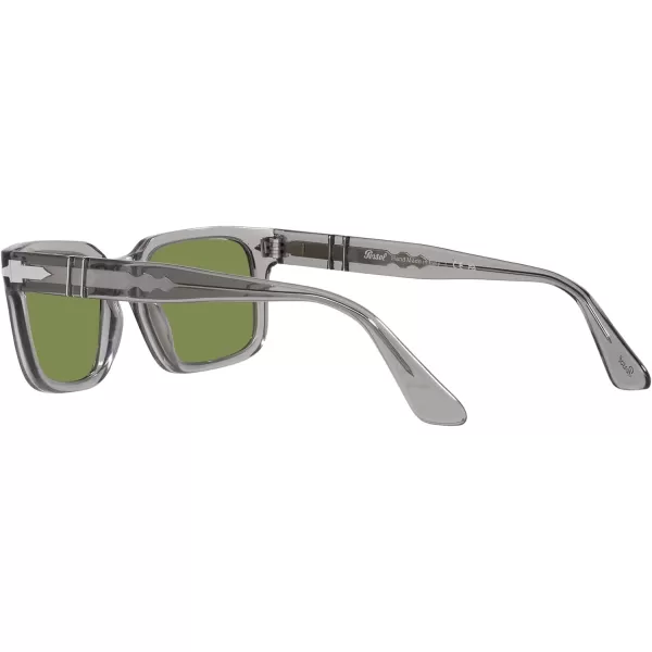 Persol PO3272S Rectangular SunglassesTransparent GreyGreen