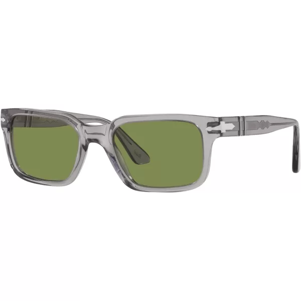 Persol PO3272S Rectangular SunglassesTransparent GreyGreen