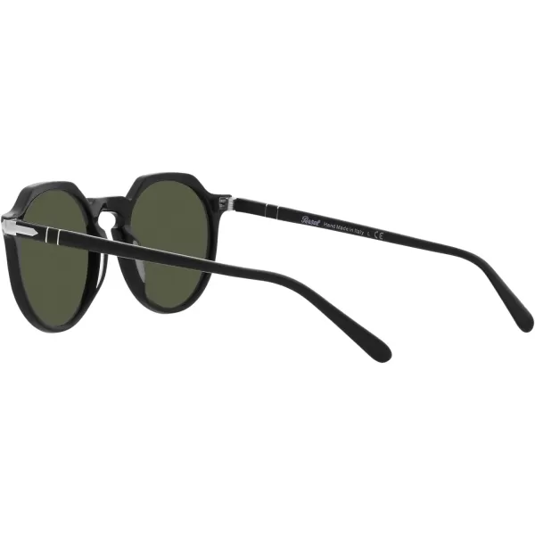 Persol PO3281S Round SunglassesBlackGreen