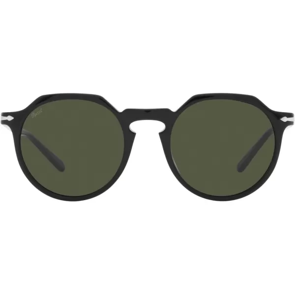 Persol PO3281S Round SunglassesBlackGreen