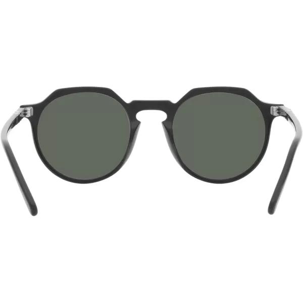 Persol PO3281S Round SunglassesBlackGreen Polarized