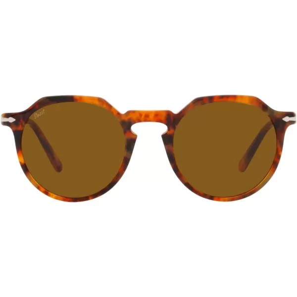 Persol PO3281S Round SunglassesCaffeBrown