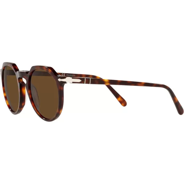 Persol PO3281S Round SunglassesHavanaBrown Polarized