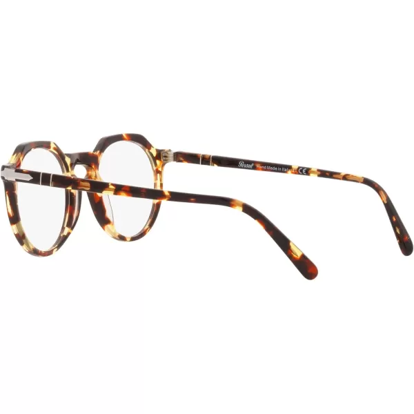 Persol PO3281V Round Prescription Eyewear FramesTobacco VirginiaDemo Lens