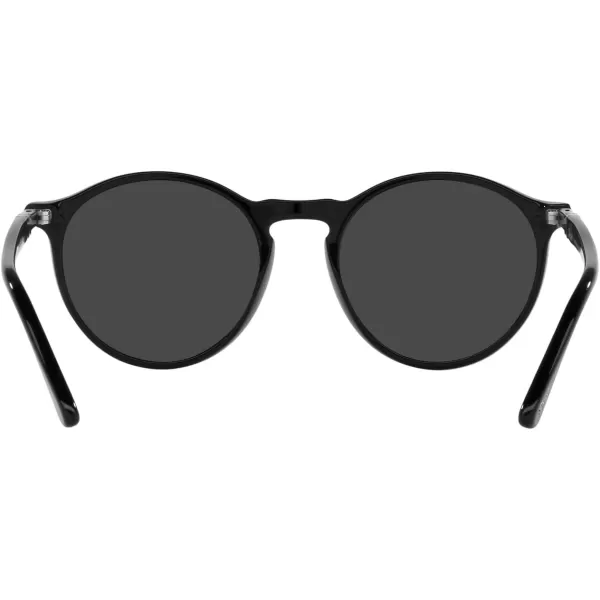 Persol PO3285S Round SunglassesBlackBlack Polarized