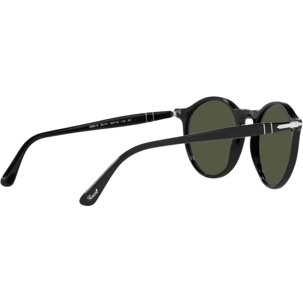 Persol PO3285S Round SunglassesBlackGreen