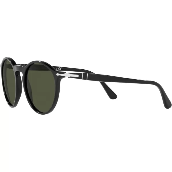 Persol PO3285S Round SunglassesBlackGreen