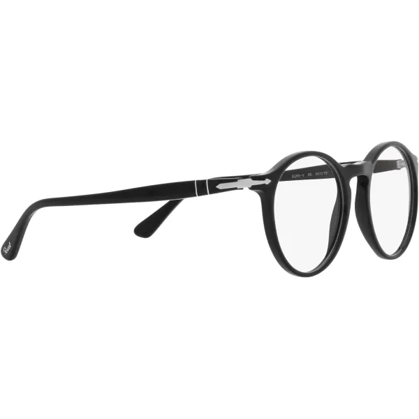 Persol PO3285V Round Prescription Eyewear FramesBlackDemo Lens