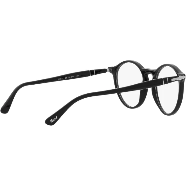 Persol PO3285V Round Prescription Eyewear FramesBlackDemo Lens