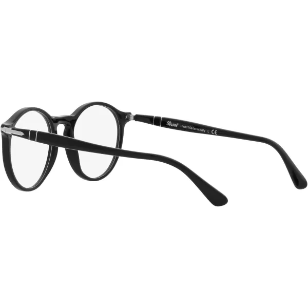 Persol PO3285V Round Prescription Eyewear FramesBlackDemo Lens