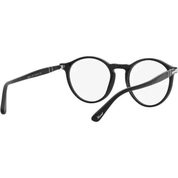 Persol PO3285V Round Prescription Eyewear FramesBlackDemo Lens