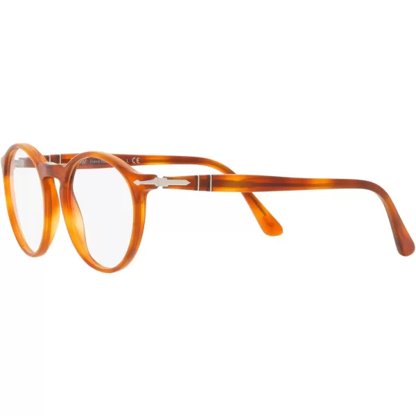 Persol PO3285V Round Prescription Eyewear FramesTerra Di SienaDemo Lens