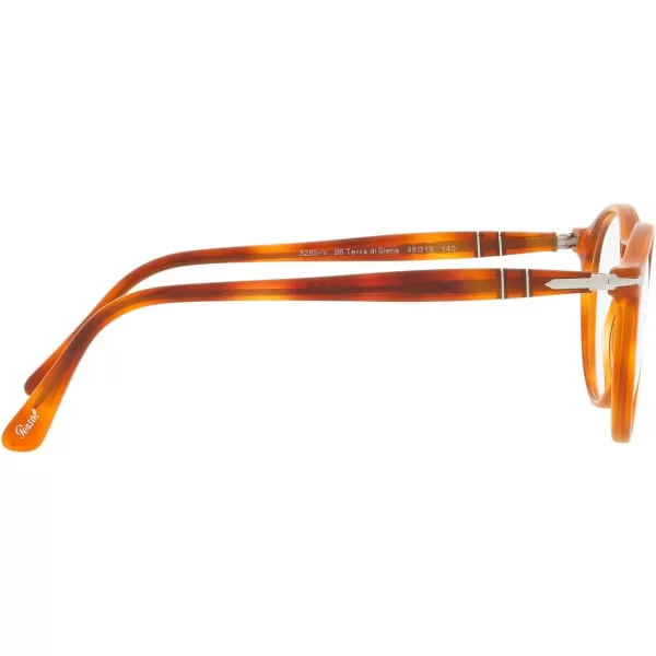 Persol PO3285V Round Prescription Eyewear FramesTerra Di SienaDemo Lens