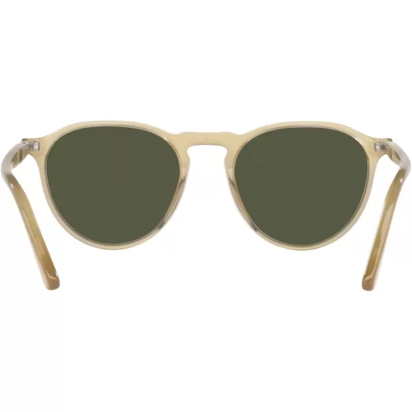 Persol PO3286S Round SunglassesBeige OpalGreen