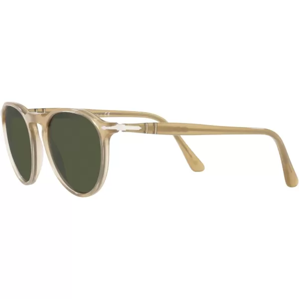 Persol PO3286S Round SunglassesBeige OpalGreen