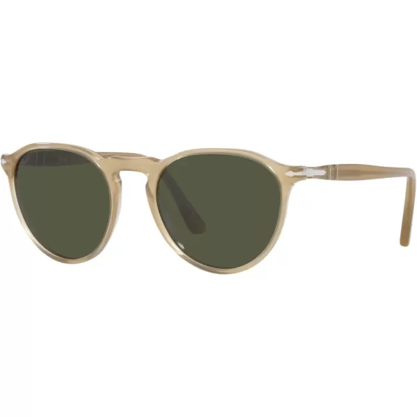 Persol PO3286S Round SunglassesBeige OpalGreen