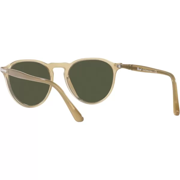 Persol PO3286S Round SunglassesBeige OpalGreen